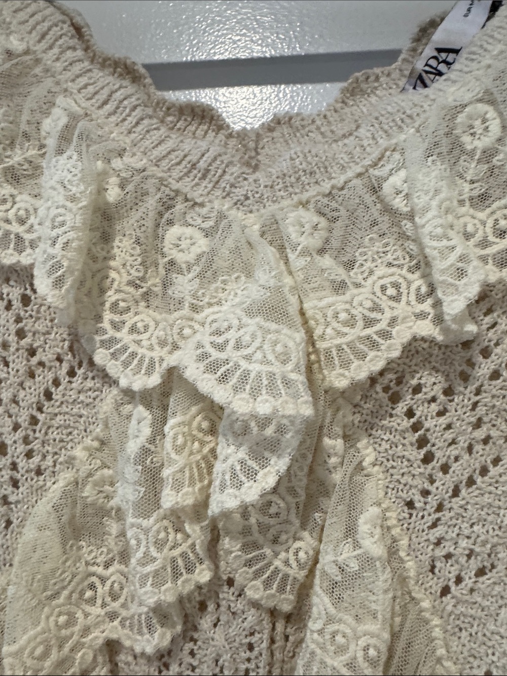 Zara Ruffle Knit Sweater - Picture 5 of 6